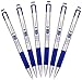 Zebra F-301 Stainless Steel Retractable Ballpoint Pen, 0.7mm, Blue, Pack Of 6,