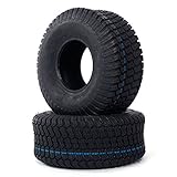 2 pc Lawn Mower Tractor Cart Turf Tires 15x6.00-6 Turf Master Tread 15/6-6 4PR