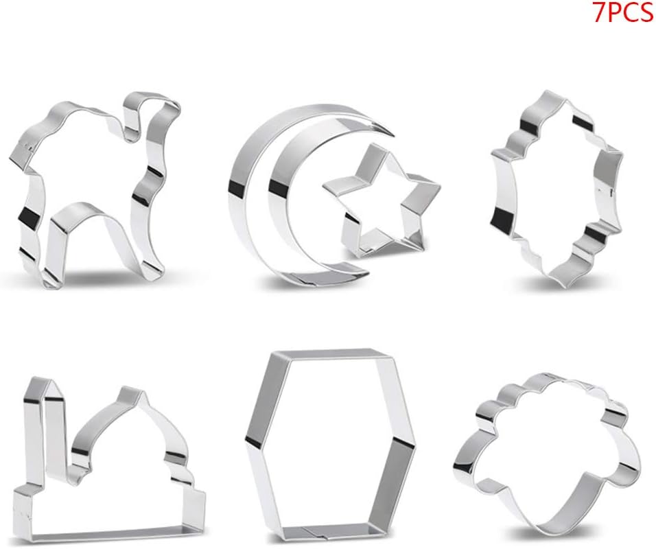 KINTRADE Ramadan Decoration Cookie Cutters Set Moon Star Biscuit Mold DIY Cake Baking Tools Eid Mubarak Decor Party Decor Kitchen Bar Baking Pastry Tools