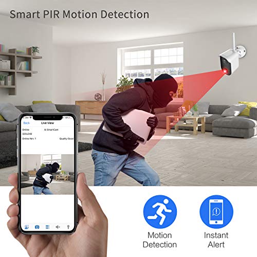 【2019 New】 Security Camera Wireless, NexTrend Rechargeable Battery Camera, 100% Wire-Free HD Indoor/Outdoor 1080p Camera with 2-Way Audio, Night Vision, PIR Motion Detection for Baby/Pet/Home(2 Pcs) - Thumbnail 3
