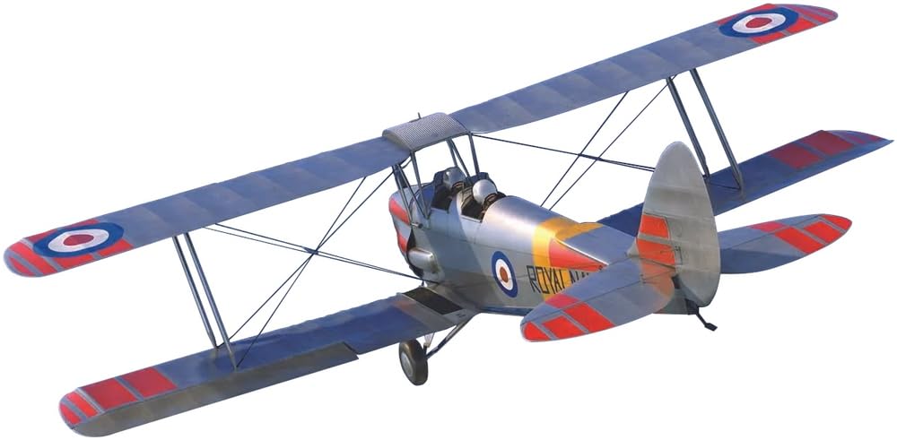 AIRFIX - Model Set - A04104A de Havilland Tiger Moth Model Building Kit - Plastic Model Plane Kits for Adults & Children 8+, Set Includes Sprues and Decals - 1:48 Scale Model