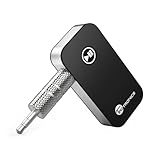 TaoTronics Bluetooth Receiver / Car Kit, Portable Wireless Audio Adapter 3.5mm Aux Stereo Output (Bluetooth 4.0, A2DP, Built-in Microphone) for Home Audio Music Streaming Sound System