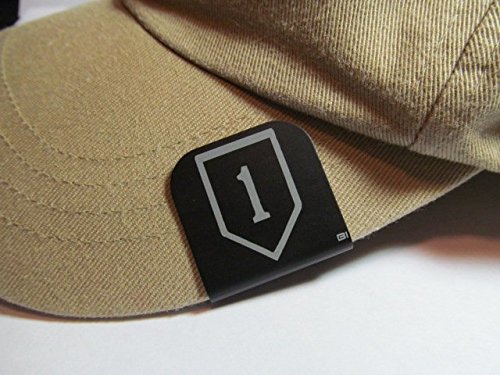 1st Infantry Division Patch Laser Etched Hat Clip Black