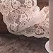 AK TRADING Floral Pattern Lace Ribbon for Decorating, Floral Designing and Crafts, 10 yd., Ivory