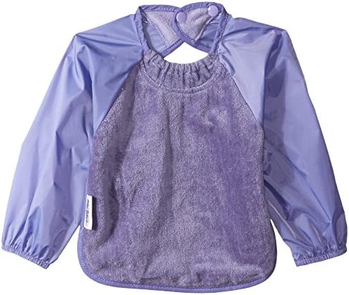 Silly Billyz Toweling Long Sleeve Bib, Lilac, Small