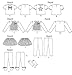McCall Patterns M6593CCE Toddlers'/Children's Tops, Skirt, Leggings and Arm Warmers Sewing Pattern, Size CCE (3-4-5-6)