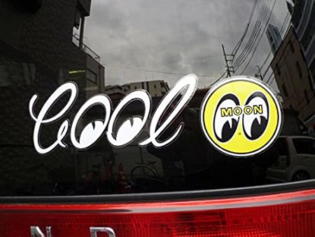 Amazon バック ウインド ムーンアイズ ステッカー シール 車用ステッカー 車 アメリカン ステッカー デカール 車 バイク