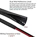 1 inch (Diameter) 3:1 Dual Wall Adhesive Heat Shrink Tubing, Large Glue Lined Marine Cable Sleeve Tube, Premium Wire Wrap Protector for DIY by MILAPEAK (4 Feet, Black)