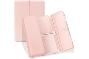 FYY Daily Pill Organizer - 7 Compartments Portable Pill Case Travel Pill Organizer,[Folding Design]Pill Box for Purse Pocket 