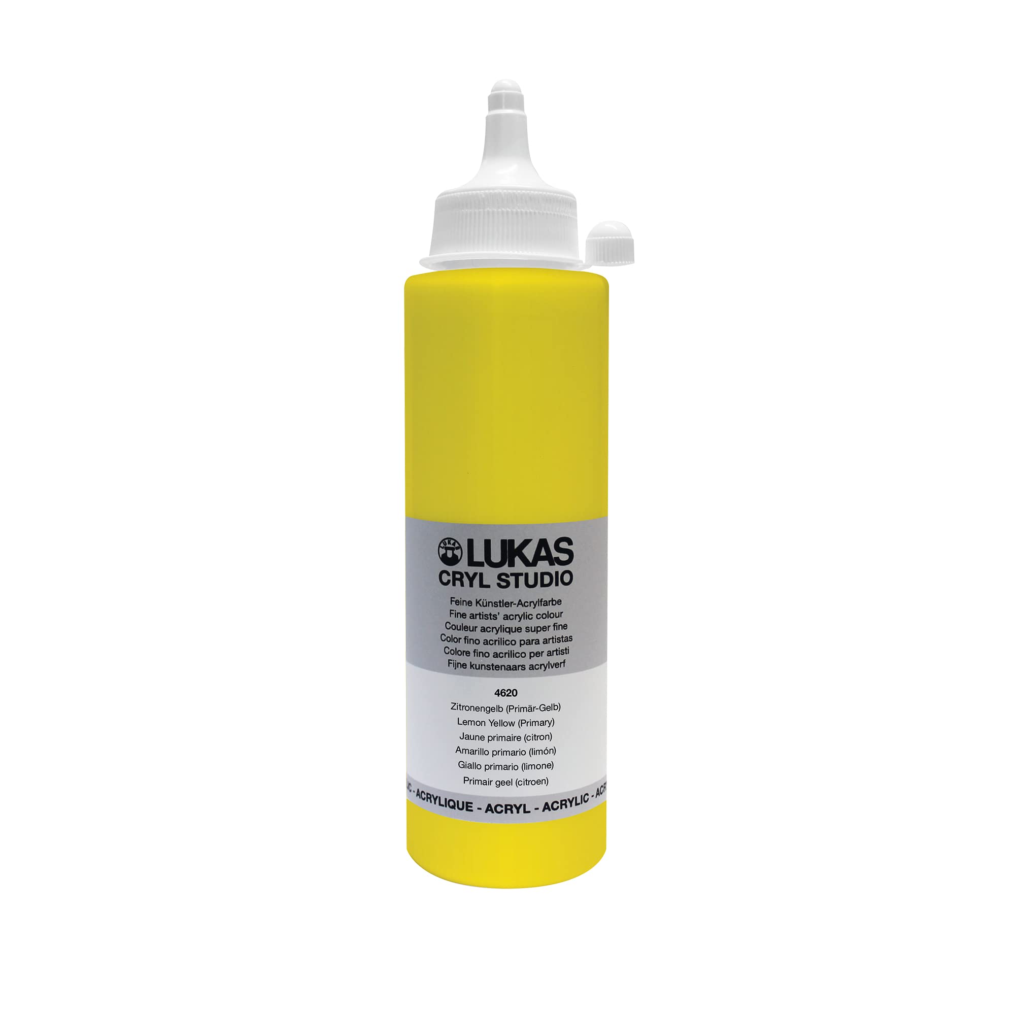 LUKAS Cryl Studio 250ml Premium Quality Acrylic Paint - Lemon Yellow
