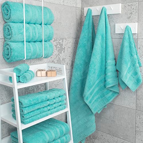 American Soft Linen Luxury 4 Piece Bath Towel Set, 100 Turkish Cotton