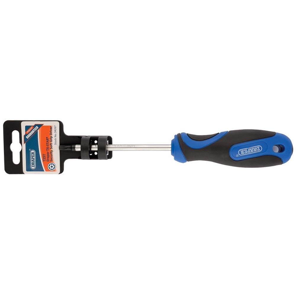 Draper 34267 TX-Star T25T Tip Security Screwdriver with Soft Grip Handle, 100 mm Blade Length