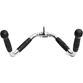 plzzree LAT Pull Down Bar Attachment: LAT Pulldown Tricep Bar for Strength Training - Multi-Exerciser Cable Machine Attachment