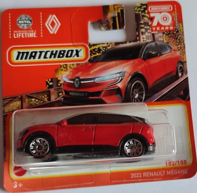 Matchbox Renault Mégane 2023 Red 1:64 Scale Car 11 x 11 x 4 cm Kid Unisex Children