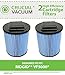 Think Crucial Replacement Vacuum Filters Compatible With Rigid Vacuum Cartridge Filter Part VF5000-19.7 x 16.7 x 2.4 - Perfect For 6 to 20 Gallon Wet, Dry Vacuums - Models WD0671, WD0970 - (2 Pack)