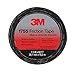 3M 57173-S-10 Temflex Friction Tape 1755, Black, 1.5 Inches X 60 Feet