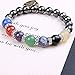 Chakra Bracelet Healing Crystal Amethyst Elastic Stretch Beaded Bracelet(8mm)