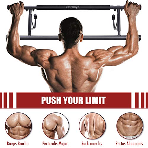 Estleys Foldable PullUp Bar Doorway Trainer, ChinUp Bars for Door