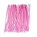 Pipe Cleaners 6mm x 12 Inch, 100 Pieces Art Crafts Chenille Stems for DIY Craft Projects Christmas Decoration Supplies