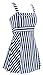 DANIFY Women's One Piece Sailor Vintage Swimsuit Tankini Plus Size Cover Up Swimdress