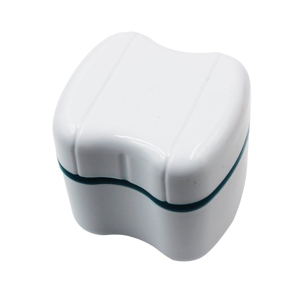Denture Cup with Strainer, 1 Box Denture Brush Retainer Case, Denture Case with Lid, Denture Bath Box for Cleaning, Store and Retrieve : Beauty