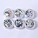 Vincent&July 6 Box Star Shaped Dazzling Glitter DIY Nail Sticker Colorful Different Size Nail Art Decoration