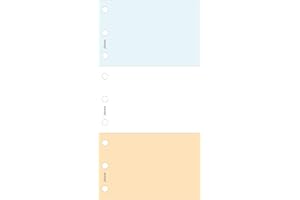 Filofax Jotpads, Set of Three, Assorted Colors, Multi-Fit, 6.75" x 3.75" (B132222)