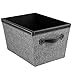Creative Scents Fabric Decorative Storage Basket (Herringbone)