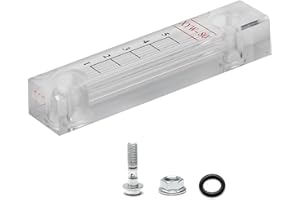Othmro XYW-80 Flowmeter Acrylic Plexiglass Level Gauge for Oil, Water, and Liquid in Machinery, Power, Metallurgy, Shipping, Construction
