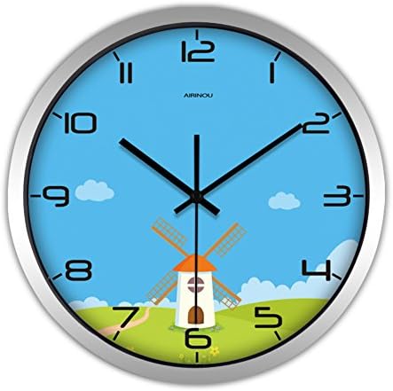 Creative modern minimalist living room wall clock/ round card quiet garden clock/Clock-A 12inch