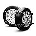 AUTOLOVER Car Security Chains 8pcs Anti Snow Chains of Car,SUV, Truck Chain Tire Emergency Thickening Anti-Skid Chain with Gloves and Snow Shovel (Black)