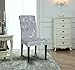 TIKAMI 1PCS Spandex Printed Fit Stretch Dinning Room Chair Slipcovers (1, Gray)