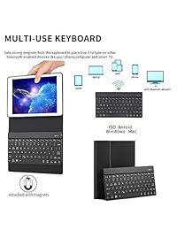 Funda para teclado de iPad 2018 (6ª generación), iPad Pro 2017 (5ª generación), iPad Pro 9.7, iPad Air 2 y iPad Air