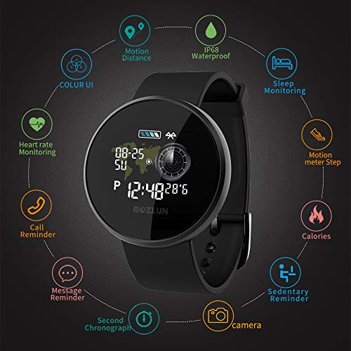 Smart Watch for Android Phones and iPhones, Waterproof Fitness Tracker Watches with Heart Rate Monitor, Sleep Tracker Call Reminder with Text Auto Wake Screen Android Smart Watches for Men and Women