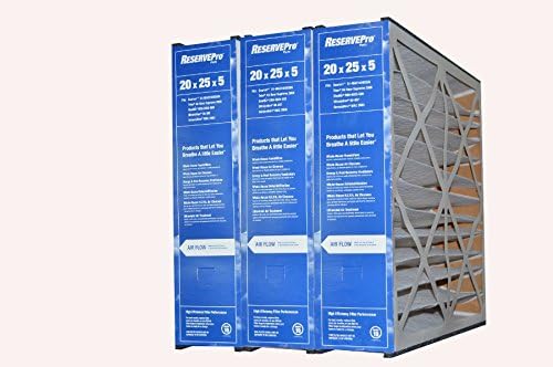 Genuine ReservePro 20 x 25 x 5 Part # GF 4501 MERV 10 Size 19 5/8" x 24 3/16" x 4 15/16" Case of 3