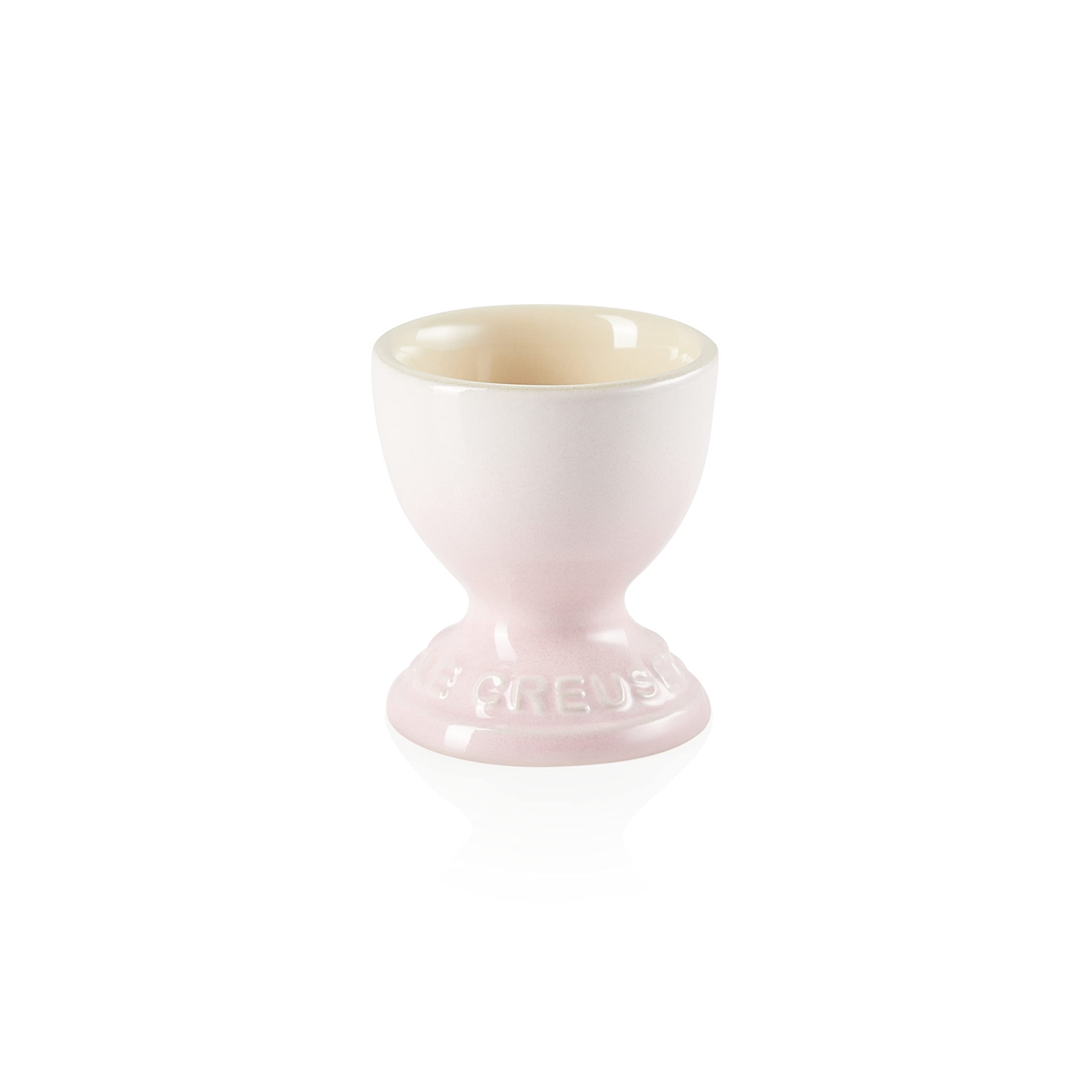 Le Creuset Stoneware Footed Egg Cup, 9 g, 5.3 x 5.3 x 5.9 cm, Shell Pink, 71702007770099