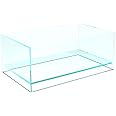 Fzone 1.7 Gal Nano Rimless Aquarium Low Iron Fish Tank NovaClear Ultra-White Translucent Glass Verso Series Nano Shallow Pond Levitating Floating Air Aquarium(A30-W18)