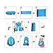 Legit Camping Inflatable Lounger with Carrying Bag & Pockets for Indoors/Outdoors – Blow up Couch & Inflatable Sofa with Headrest & Securing Stake- for Camping Beach or Pool (Light Blue)