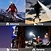 Shine Tool LED Headlamp 3 Modes High 3000 Lumens Headlight Super Bright Rechargeable Waterproof Flashlight with Zoomable Work Light 18650 Battery and Charger for Camping Hiking
