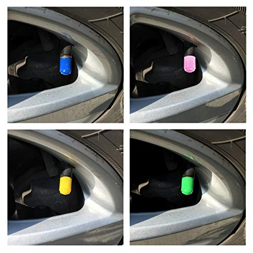 GODESON Plastic Pink Valve Stem Cap for Car, Motorbike, Trucks and Bicycles(Pack of 5pcs) - Thumbnail 4