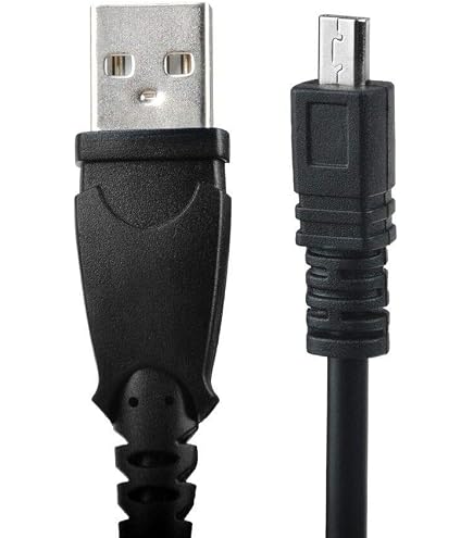 Câble USB Pour Panasonic Lumix DMC-TZ18/TZ19/TZ1 - 14,5 Cm - Neuf