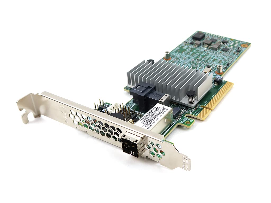 Broadcom LSI MegaRAID SAS 9380-4i4e - Contrôleur de stockage (RAID) - 8 Canal - SATA 6Gb/s/SAS 12Gb/s profil bas - 12 Gbit/s - RAID 0, 1, 5, 6, 10, 50, JBOD, 60 - PCIe 3.0 x8