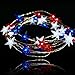 BOHON 4th of July Decorations Battery Operated String Lights with Remote Timer 10 ft 40 LEDs Red White and Blue Lights for Home Patriotic Memorial Independence Day Fourth of July Decor