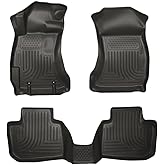 Husky Liners Weatherbeater Floor Mats | Fits 2014-2018 Subaru Forester | Front & 2nd Row, 3-pc Black - 99881