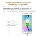 Samsung Galaxy S7 Fast Charger Adaptive Fast Charging Wall Charger Kit Quick Charge 2.0 Adapter with Cable, 75% Increase in Charging Speed, Compatible with Samsung Galaxy S7/S7 Edge/S6/Note5/4 /S3