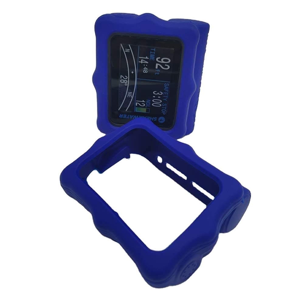 SHAMROCK HEALTH Silicone Protective Cover for Shearwater Perdix Diving Computer (Navy Blue)