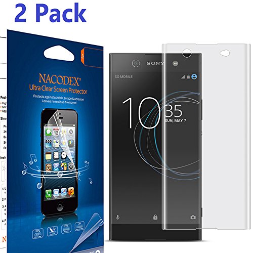 SONY XA1 Ultra Screen Protector [2-Pack], Nacodex Full Screen Coverage 3D PET HD Screen Protector Film for SONY XA1 Ultra (For SONY XA1 Ultra)