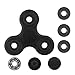 LEShop Fidget Tri-Spinner EDC Toy Boredom Spins High Speed Non-3D Relieve Stress Anxiety Useful for ADHD ,ADD ,Autism，Boredom Spins for up to 3 Minutes (Black)