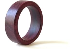 Purple Heart Wood Ring, Wooden ring, Men Ring, Unisex Ring, Women Ring, Geometric Jewelry, Minimalist Ring, Natural Ring, Hol
