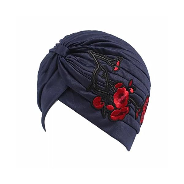 Gorra Beanie De Tela con Flor para Fiesta Boda Turbante para Cabeza De Mujer para Cáncer Quimioterapia Chemo Oncológico… | DeHippies.com